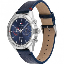 TOMMY HILFIGER FÉRFI KARÓRA, BENNETT kék bőrszíjas TH1791728