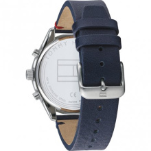 TOMMY HILFIGER FÉRFI KARÓRA, BENNETT kék bőrszíjas TH1791728