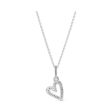 Pandora Szikrázó szabadkézi szív medálos ezüst nyaklánc és medál