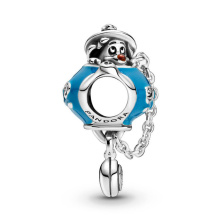 Pandora Moments Alice csodaországban kulcs és ajtógomb ezüst függő charm