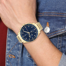 Tommy Hilfiger férfi karóra, Parker arany színű TH1791834