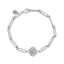 Pandora Rózsaszirom szemes ezüst karkötő