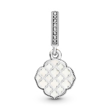 Pandora Moments Kéttónusú rózsa ezüst függő charm