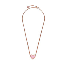 Pandora Rózsaszín örvény szív collier rozé nyaklánc és medál