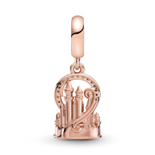 Pandora Moments rozé arany charm