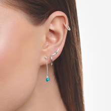 Thomas Sabo kék női ezüst fülbevaló