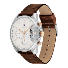Tommy Hilfiger férfi karóra, Horloge elegáns barna szíjjal TH1710450