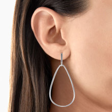 Thomas Sabo szürke női ezüst fülbevaló