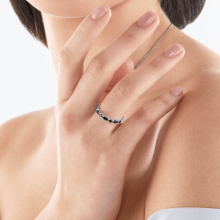 Thomas Sabo fekete női ezüst gyűrű