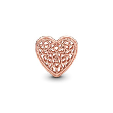 Pandora Moments Szeretettel teli rozé arany charm