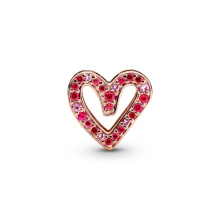 Pandora Moments rozé arany charm