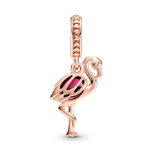 Pandora Moments rozé arany charm
