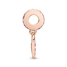 Pandora Moments rozé arany charm