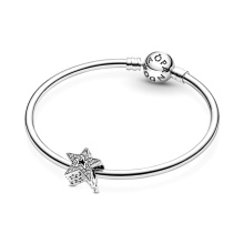 Pandora Moments Szikrázó aszimmetrikus csillag ezüst charm