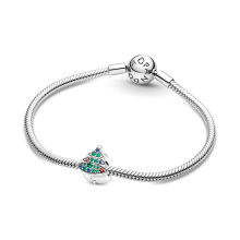 Pandora Moments karácsonyfa ezüst charm