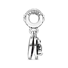 Pandora Moments Disney Mickey egér és Minnie egér boldogan éltek ezüst függő charm