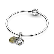 Pandora Moments Disney Táncoló Szépség és Szörnyeteg ezüst függő charm