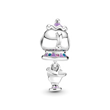 Pandora Moments Disney Szépség és Szörnyeteg Mrs. Potts és Csészike ezüst függő charm