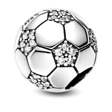 Pandora Moments Szikrázó futball ezüst charm