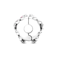 Pandora Moments Rózsaszín százszorszép ezüst klip charm