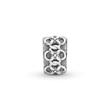 Pandora Moments Virágminta ezüst klip charm