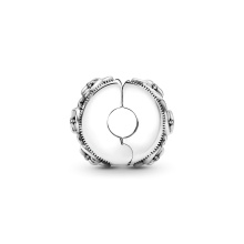 Pandora Moments Virágminta ezüst klip charm