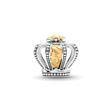 Pandora Moments Kéttónusó fenséges korona ezüst charm