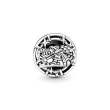 Pandora Moments Star Wars, Han Solo & Leia csókja ezüst charm