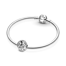Pandora Moments Star Wars, Han Solo & Leia csókja ezüst charm