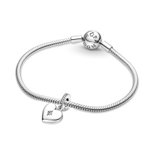 Pandora Moments Nyitható szív ezüst charm