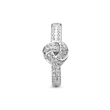 Pandora Szikrázó szeretetcsomó ezüst gyűrű