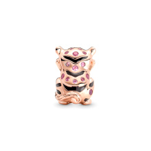Pandora Moments Kínai tigris rozé arany charm