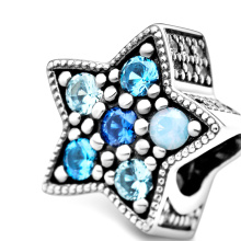 Pandora Moments Fényes csillag ezüst charm