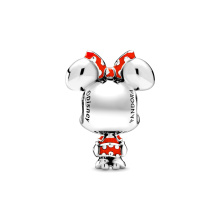 Pandora Moments Disney Minnie egér pöttyös ruha és masni ezüst charm