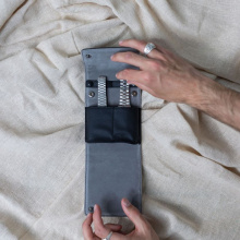 Stackers Sötétkék pebble patentos órautazó