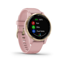 Garmin okosóra Vívoactive 4S rózsaszín világos arany csattal