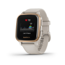 Garmin okosóra Venu Sq Music Világos homokkő , rózsaarany kerettel