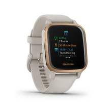 Garmin okosóra Venu Sq Music Világos homokkő , rózsaarany kerettel
