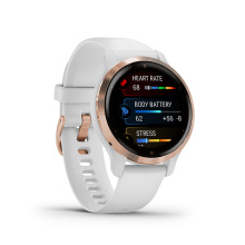 Garmin okosóra Venu 2S fehér , rózsa arany kerettel