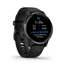 Garmin okosóra Venu 2 Plus fekete fekete kerettel