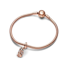 Pandora Moments Rozé arany Charm