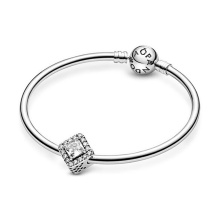 Pandora Moments Geometrikus ragyogás ezüst charm
