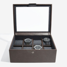 Stackers Férfi barna fedeles óradoboz 8 órának