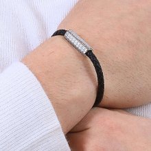 Guess férfi karkötő JUMB02141JWSTBKS