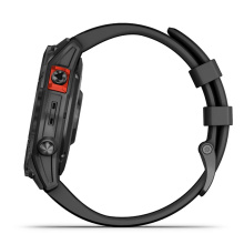 Garmin Fenix 7 Sapphire fekete DLC titánium, fekete szilikon szíjjal (Solar)