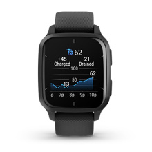 Garmin okosóra Venu Sq 2 Music Fekete, szürke kerettel
