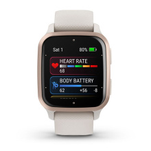 Garmin Venu Sq 2 Music törtfehér, világosarany kerettel