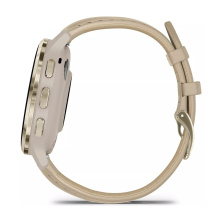 Garmin Venu 3S Franciaszürke / Krémarany bőr szíj okosóra