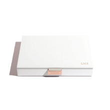 Stackers Fehér/rosegold classic fedeles doboz