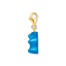 Thomas Sabo x HARIBO aranyozott kék gumimaci női charm
